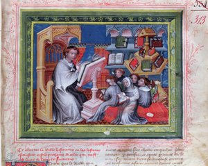 Ms 313 Okul Sahnesi, Bible des Grands Augustins