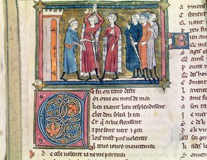 Ms 3142 fol. 179 Bir şövalyenin silahı, Recueil de Poesies Francaises