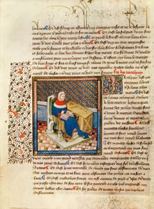 Ms 316 fol.3 Masasında Bir Filozof, Les Dits Moraux des Philosophes