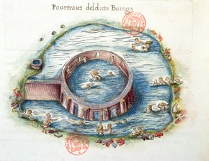 Ms 3242 The Baths of Bourbon-Lancy, Generale Description du Bourbonnais