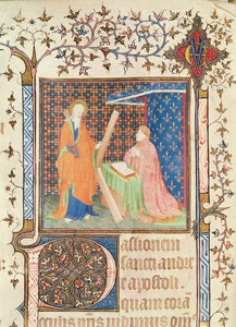 Ms 35 fol.17v Jean de France (1340-1416) Duc de Berry St. Andrew