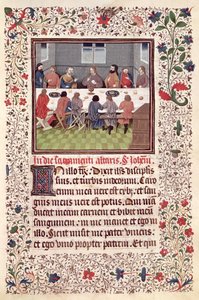 Ms 370 fol.184 Son Akşam Yemeği by French School