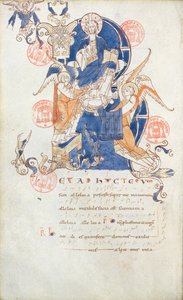 Ms 384 Christ in Glory, Saint-Denis Antiphonary