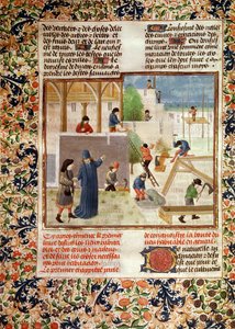Ms 5064 fol.2v Pietro de Crescenzi (1230-132021) tarafından Livre des Prouffitz Champestres