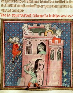 Ms 59 fol.17r Guiart des Moulins tarafından İncil Historiale