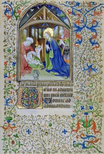 Bayan 66 f.44r Bakire ve Yusuf, bir Saatler Kitabı, Amiens