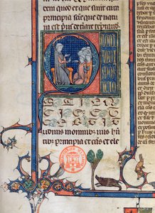 Ms 870 fo.5 Okul Sahnesi, 1494 by French School