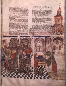 Bayan Fr 343 fol. 7 Kutsal Kâse arayışı ve Arthur