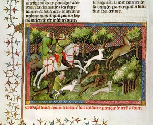 Bayan Fr 616 fol. 77 Geyik Avı, Livre de la Chasse