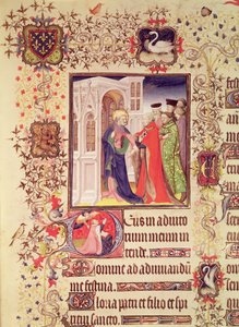 Bayan Lat 919 fol.96 Jean de France, Duc de Berry, Aziz Petrus tarafından, Grandes Heures de Duc de