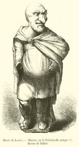 Louvre Müzesi, Maccus veya antik Polichinelle (gravür) by French School