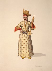 Müzisyen, Osmanlı dönemi, 18. yüzyılın üçüncü çeyreği (kağıt üzerinde wc) by French School