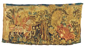Mitolojik goblen parçası, Strasbourg, c.1470-80 by French School