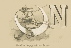N: Ayda seyahat eden Nicodeme by French School
