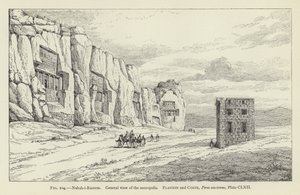 Nakş-ı Rüstem, Nekropolün genel görünümü by French School