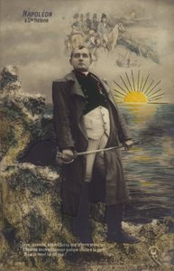 Napoleon Bonaparte (renkli taş baskı) by French School