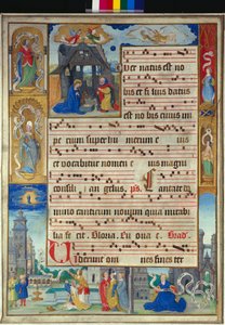İmparator August ve Sibyl ile Doğuş by French School