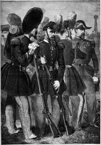 Fransız Imperiale muhafızlarının 1860