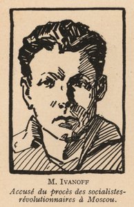 Nikolai Ivanov, ilk Sovyet gösteri mahkemesi olan 1922 Moskova Sosyalist Devrimciler Davası