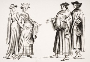 Noble Lady ve Maid of Honor ve Two Burgesses, 