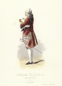 Fransa Kralı XVI.Louis zamanının soylusu by French School