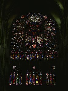 Kuzey transept penceresi (ayrıca bkz. 341103) by French School