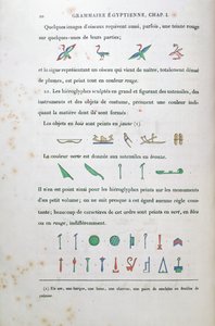 Jean Francois Champollion (1790-1832) 1836 tarafından yazılan Grammaire Egyptienne