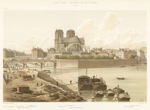 Notre-Dame leveche ve Cloitre, 1830 by French School