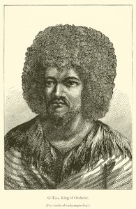 O-Too, Otaheite Kralı (gravür) by French School