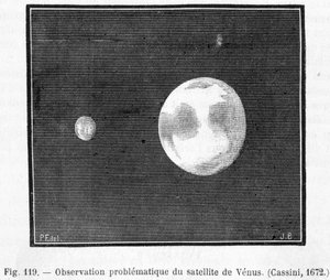 Gözlem problemli du uydu de Venus (Cassini by French School