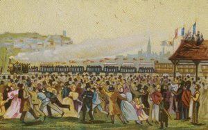 İlk Fransız demiryolunun açılışı, 1832 by French School