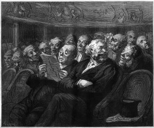 Orkestra sandalyeleri. Honore Daumier