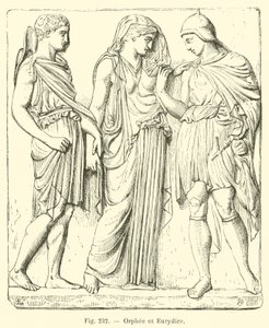 Orphee ve Eurydice (gravür) by French School