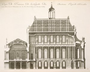 Palais du Louvre: Kraliyet Şapeli, bölüm, c.1720