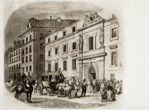 1830'larda Paris Konservatuarı (gravür) by French School