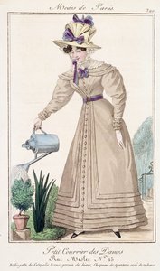 Paris moda levhası, 18. yüzyılın başlarında by French School