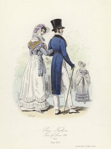 Paris modası, Louis XVIII zamanı by French School