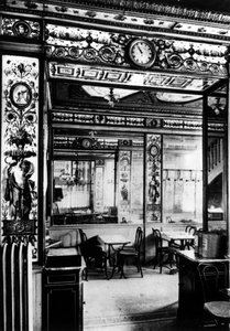 Paris, kafenin içinde Grand Vefour. by French School