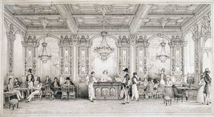 19. yüzyılın başında Paris kafesi. by French School