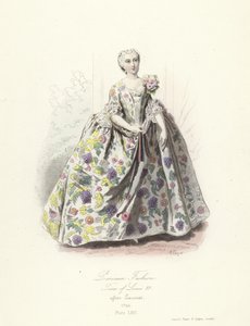 Paris modası, Louis XV zamanı by French School