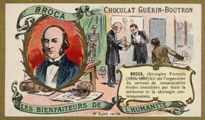 Paul Broca, Fransız doktor, anatomist ve antropolog (chromolitho) by French School