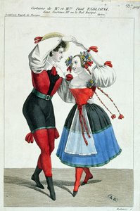 Paul Taglioni (1808-84) ve karısı Anna Galster, Gustave III