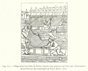 Paris köprülerinin altında Peage; Paris, Prevoste des Marchands de Paris