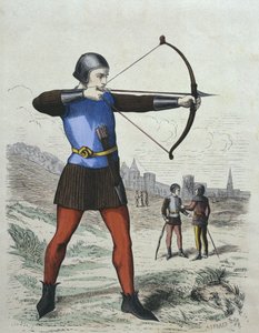 13. yüzyılda yaya okçusu, H. Gourdon de Genouillac