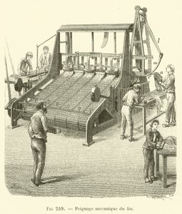 Mekanik keten tarama (gravür) by French School