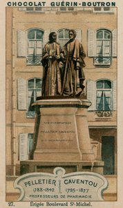 Pelletier, 1788-1842, Caventou, 1795-1877, Eczacılık Profesörleri, Erigee Bulvarı St-Michel by French School