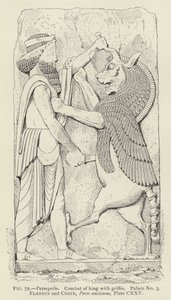 Persepolis, kralın griffinle savaşı, Saray No 3 by French School