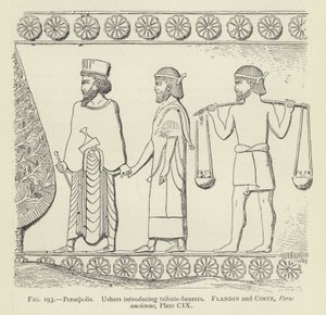 Persepolis, haraç taşıyıcılarını tanıtan Ushers by French School