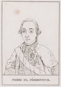 Peter III, Rusya Çarı (gravür) by French School