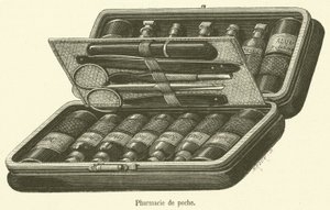Cep eczanesi (gravür) by French School